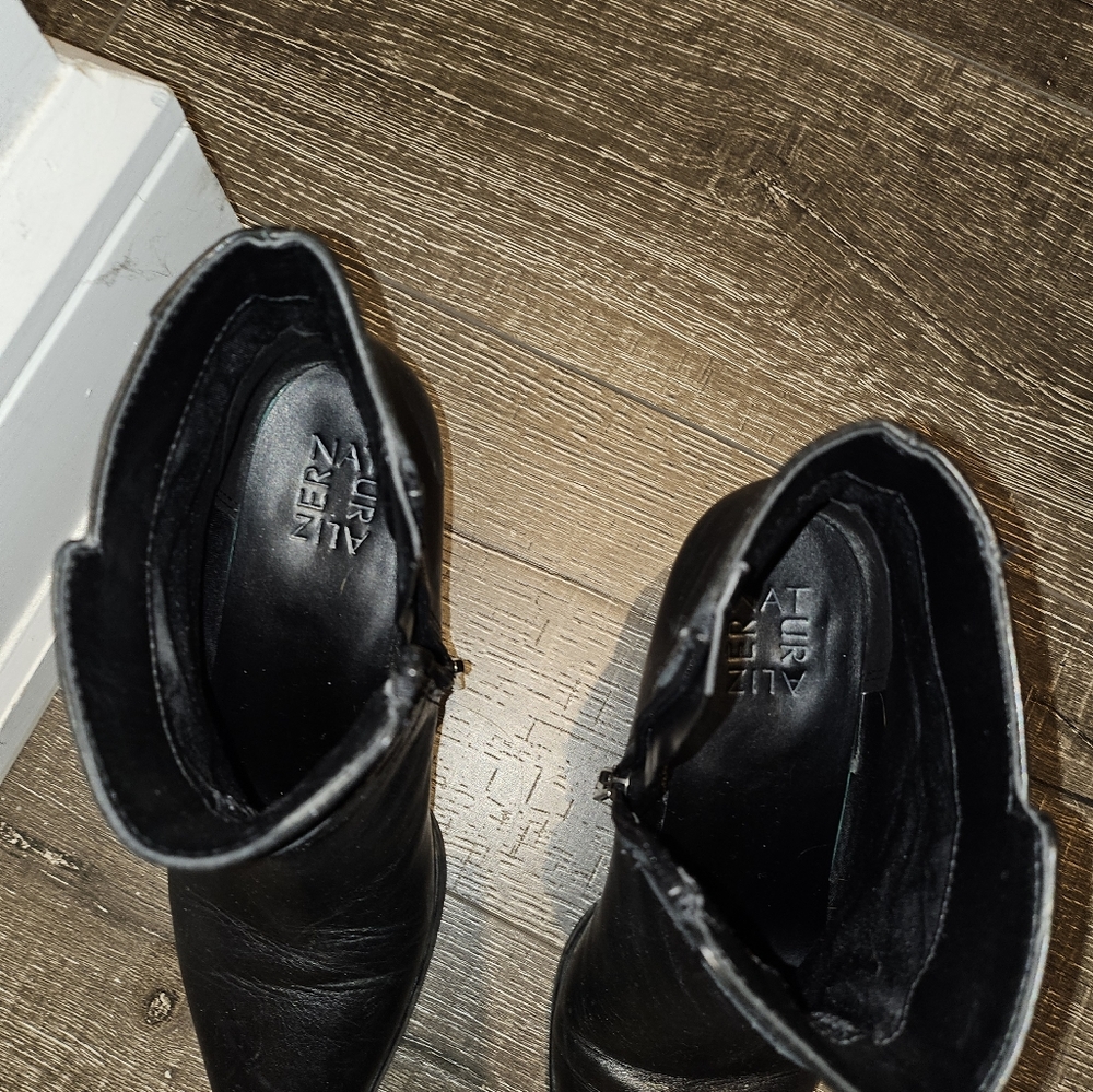Leather boots